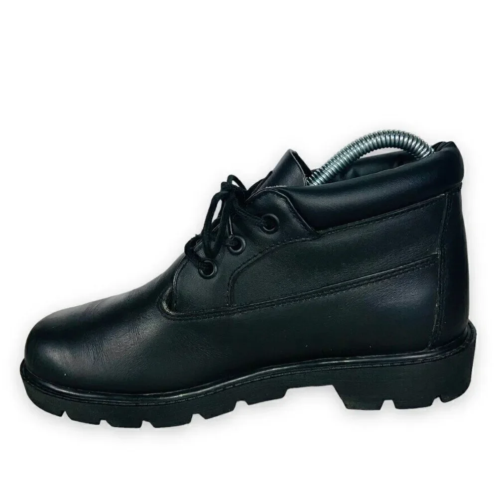 Timberland Waterproof Chukka Boots Black Leather 10920 Youth 4.5M‎